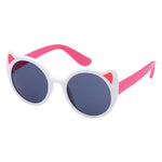 Kitty Round Sunglasses (Kids) - White
